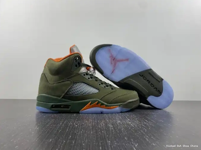 Kicked Out Shoe Store 5 Air Olive Jordan DD0587-308 0513